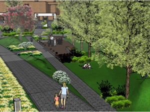 Park Landscape Model SU 3D Model
