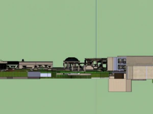 Landscape model design of well-known enterprises European style residences 3D Model