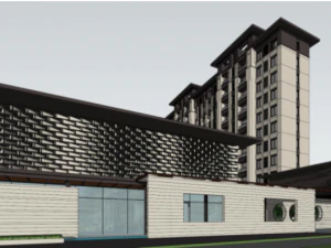 SU model design of modern and elegant residential buildings of well-known enterprises 3D Model