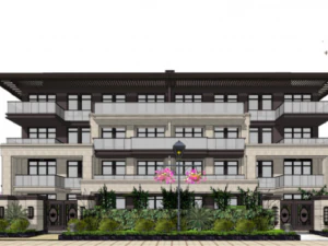 SU model design of modern and elegant residential buildings of well-known enterprises 3D Model