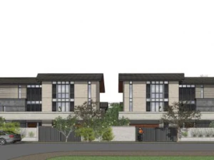 SU model design of Chinese style stacked villa building 3D Model