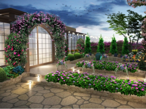 Chinese style elegant and quiet yard landscape 3Dモデル