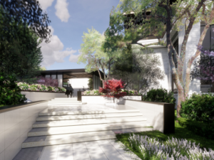 Quiet and elegant natural art residential landscape SU model Modelo 3D
