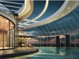 Architectural Model Design of Central Plaza 3D Model