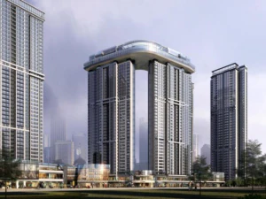 Architectural Model Design of Central Plaza 3D Model
