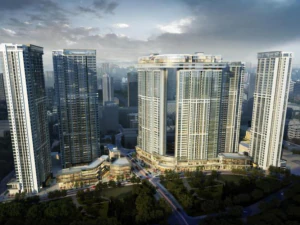 Architectural Model Design of Central Plaza 3D Model