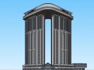 Architectural Model Design of Central Plaza 3D Модель