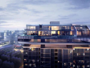 Architectural Model Design of Central Plaza 3D Model