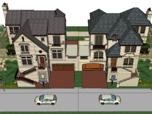 10 sets of courtyard garden model SU material package download Modelo 3D