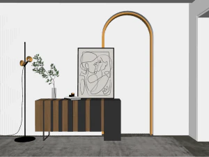 8 modellen veranda schoenenkast veranda kast binnen SU-model 3D Model