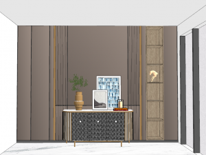8 models of porch shoe cabinet porch cabinet indoor SU model Modelo 3D