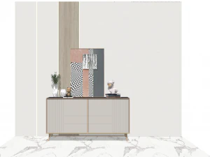 8 models of porch shoe cabinet porch cabinet indoor SU model 3D Model