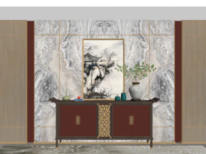 8 models of porch shoe cabinet porch cabinet indoor SU model 3D Model