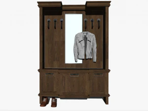 10 Schoenenkasten Entree Kast Indoor SU Modellen 110 3D Model