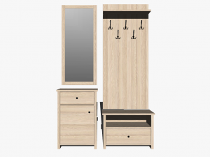 10 Entrance Shoe Cabinets Entrance Cabinet Indoor SU Models 110 Modelo 3D