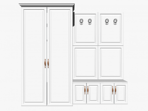 10 Entrance Shoe Cabinets Entrance Cabinet Indoor SU Models 110 Modelo 3D