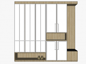 10 entryway shoe cabinets sets 1120 3D-Modell