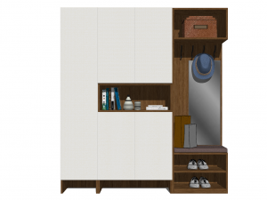 15 models of porch shoe cabinet porch cabinet indoor SU model Model 3D