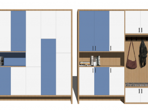15 models of porch shoe cabinet porch cabinet indoor SU model Model 3D