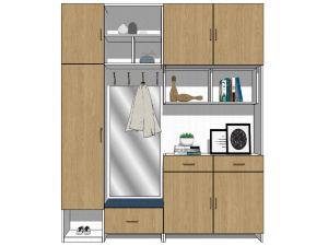 15 models of porch shoe cabinet porch cabinet indoor SU model Model 3D