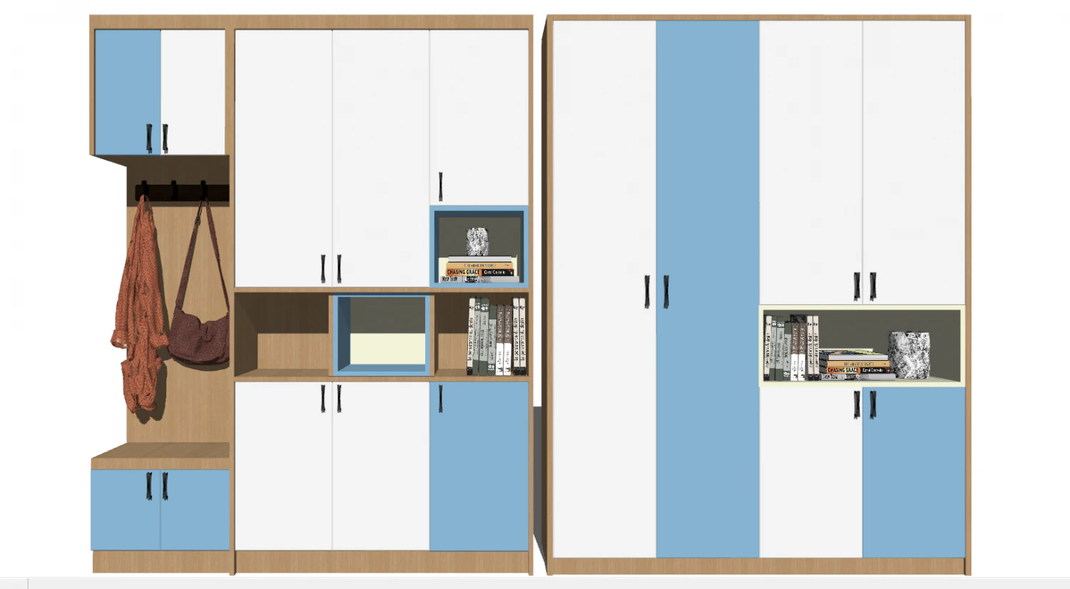 15 models of entryway and shoe cabinet entryway cabinet indoor SU models 3D Model .c4d .max .obj .3ds .fbx .stl .blend 