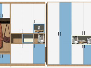 15 models of entryway and shoe cabinet entryway cabinet indoor SU models 3D Model