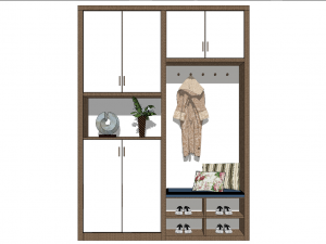 15 models of entryway and shoe cabinet entryway cabinet indoor SU models 3D-Modell