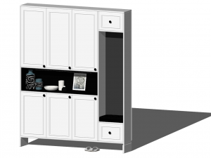 15 models of entryway and shoe cabinet entryway cabinet indoor SU models 3D-Modell