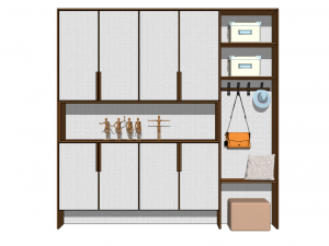 15 models of entryway and shoe cabinet entryway cabinet indoor SU models 3D-Modell