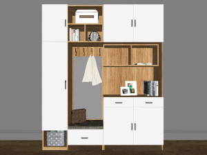 15 models of entryway and shoe cabinet entryway cabinet indoor SU models 3D-Modell