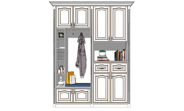 20 models of porch shoe cabinet porch cabinet indoor SU models 3D Model .c4d .max .obj .3ds .fbx .stl .blend 