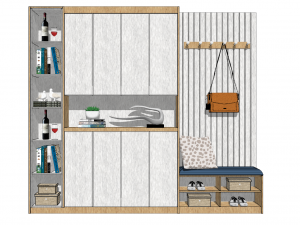 20 models of porch shoe cabinet porch cabinet indoor SU models 3D Model