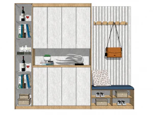 20 models of porch shoe cabinet porch cabinet indoor SU models 3D Model