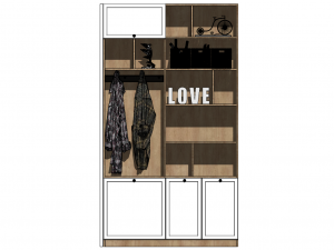 20 models of porch shoe cabinet porch cabinet indoor SU models 3D Model