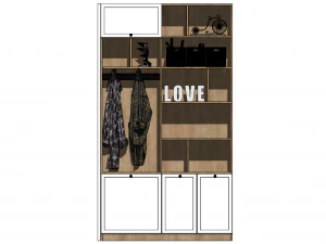 20 models of porch shoe cabinet porch cabinet indoor SU models 3D Model