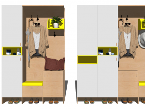 20 models of porch shoe cabinet porch cabinet indoor SU models 3D Model