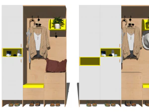 20 models of porch shoe cabinet porch cabinet indoor SU models 3D Model