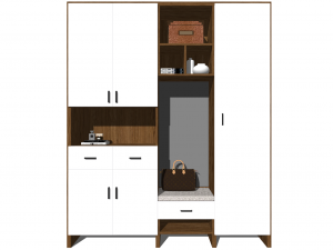 20 models of porch shoe cabinet porch cabinet indoor SU models 3D Model