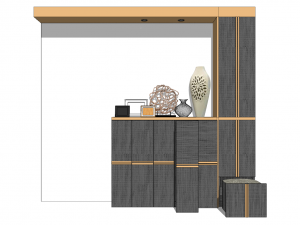 10 models of porch shoe cabinet porch cabinet indoor SU models 3D 모델
