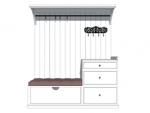 10 entryway shoe cabinet entryway cabinet indoor SU models 3D Model