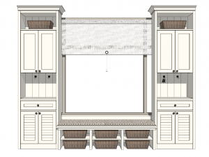 10 entryway shoe cabinet entryway cabinet indoor SU models 3D Model