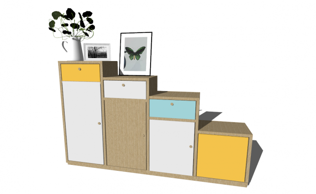 10 entryway shoe cabinet entryway cabinet indoor SU 3D Model .c4d .max .obj .3ds .fbx .stl .blend 