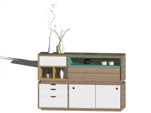 10 entryway shoe cabinet entryway cabinet indoor SU 3D Model