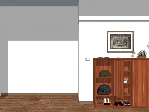 10 entryway shoe cabinet entryway cabinet indoor SU 3D Model