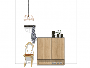 10 entryway shoe cabinet entryway cabinet indoor 3D Model