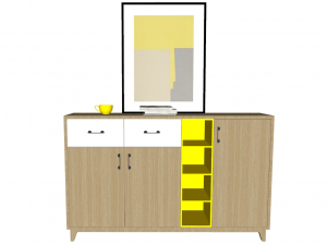 10 entryway shoe cabinet entryway cabinet indoor 3D Model