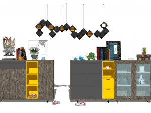 10 entryway shoe cabinet entryway cabinet indoor 3D Model