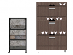 10 entryway shoe cabinet entryway cabinet indoor 3D Model