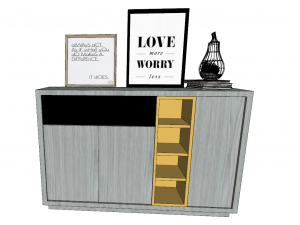 10 entryway shoe cabinet entryway cabinet indoor 3D Model
