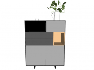 8 kinds of porch shoe cabinet indoor SU 3D Модель